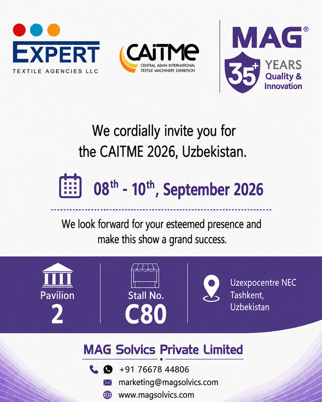 MAG – CAITME 2026 – INVITATION